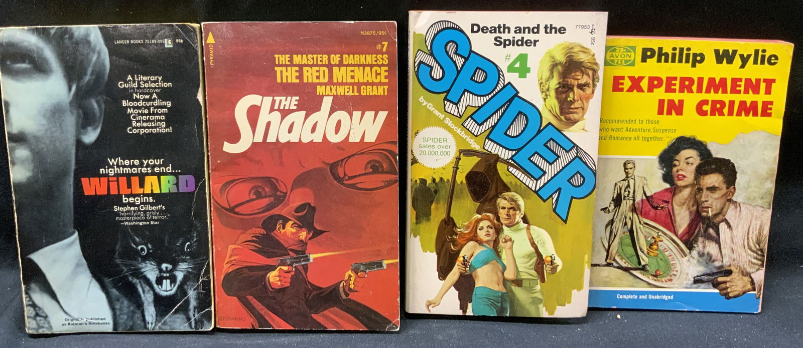 Lot 4 Vntg Crime&Mystery Fiction Books 1950-1970s (1 of 10)