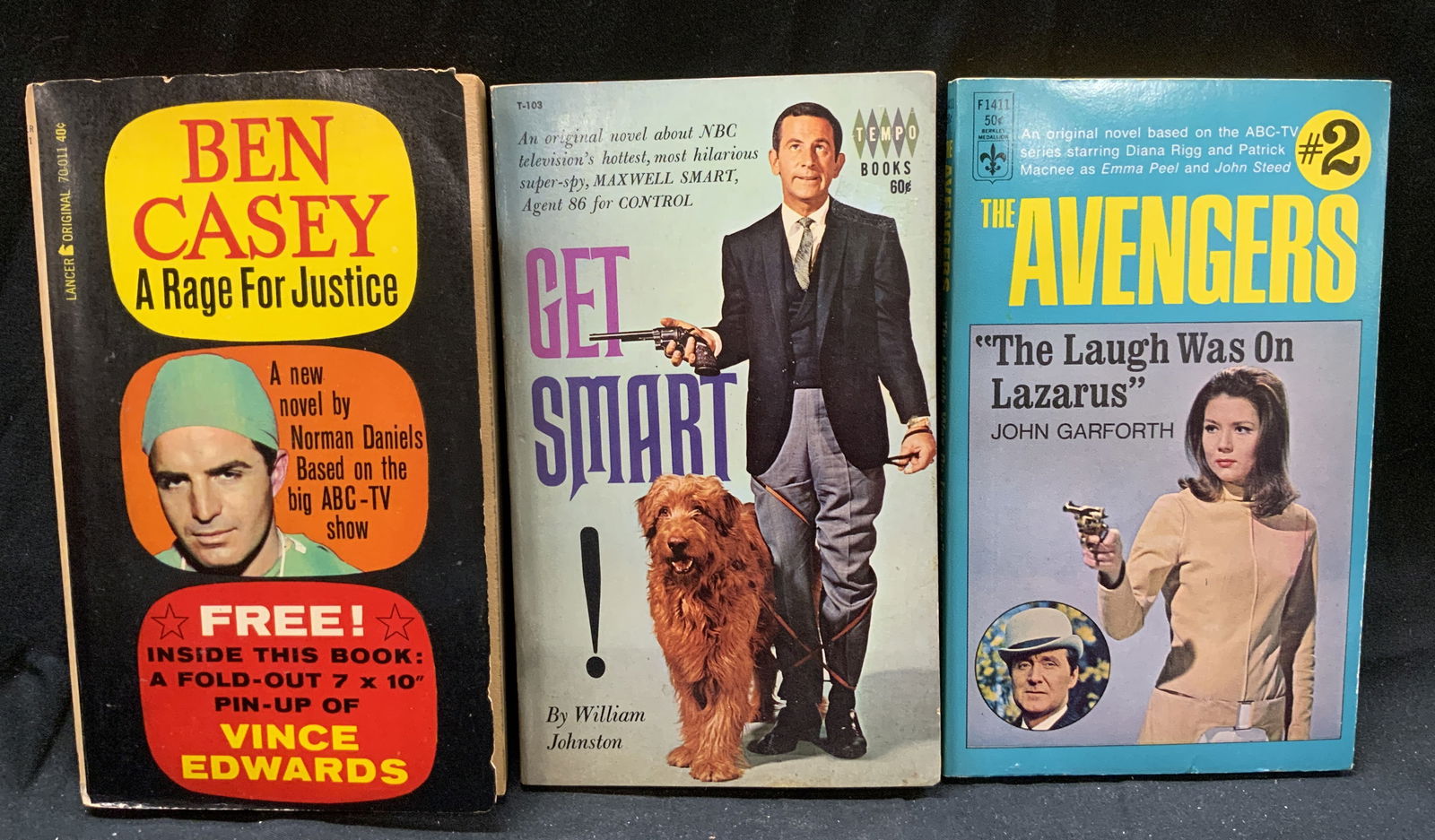 Lot 3 Vntg Medical Fiction & Spy Novels 1960s (1 of 7)
