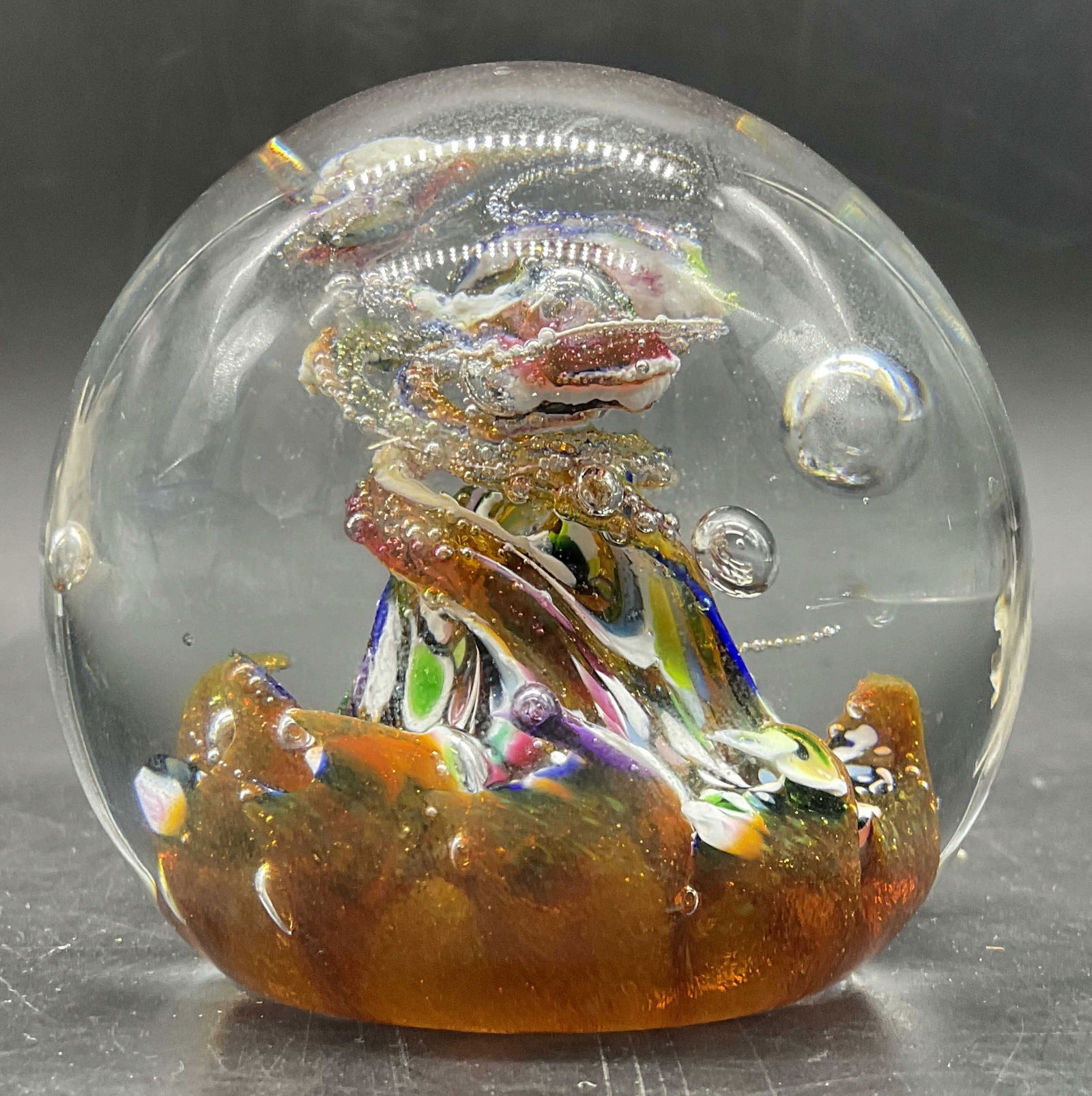 CAITHNESS SCOTLAND Myriad Art Glass Paperweight (1 of 7)