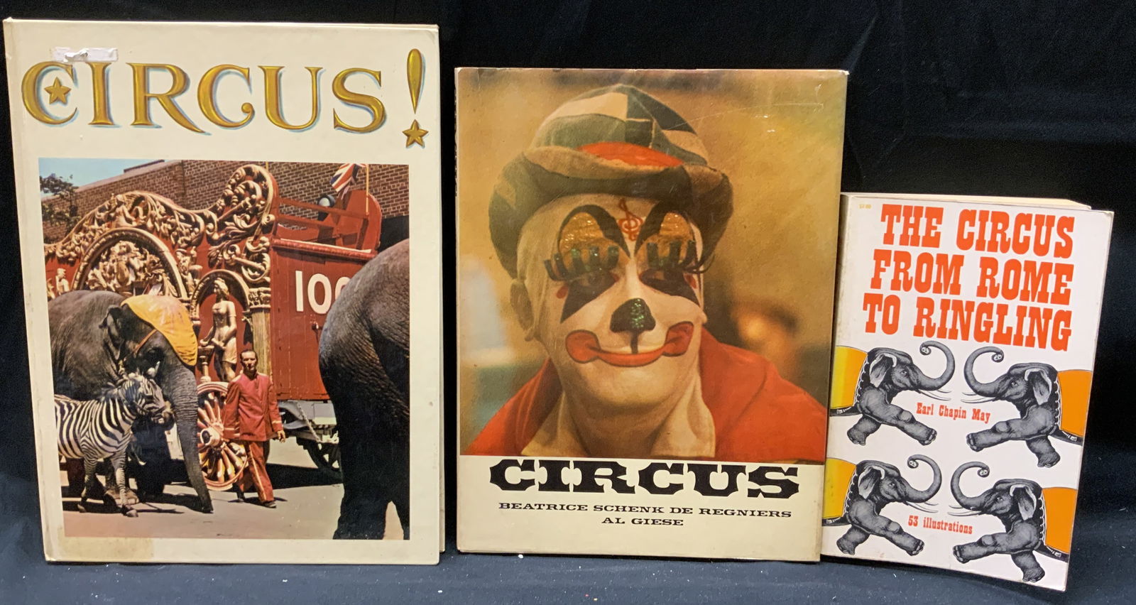 Lot 3 Vintage Circus Illustrated Books 1960s+ (1 of 12)