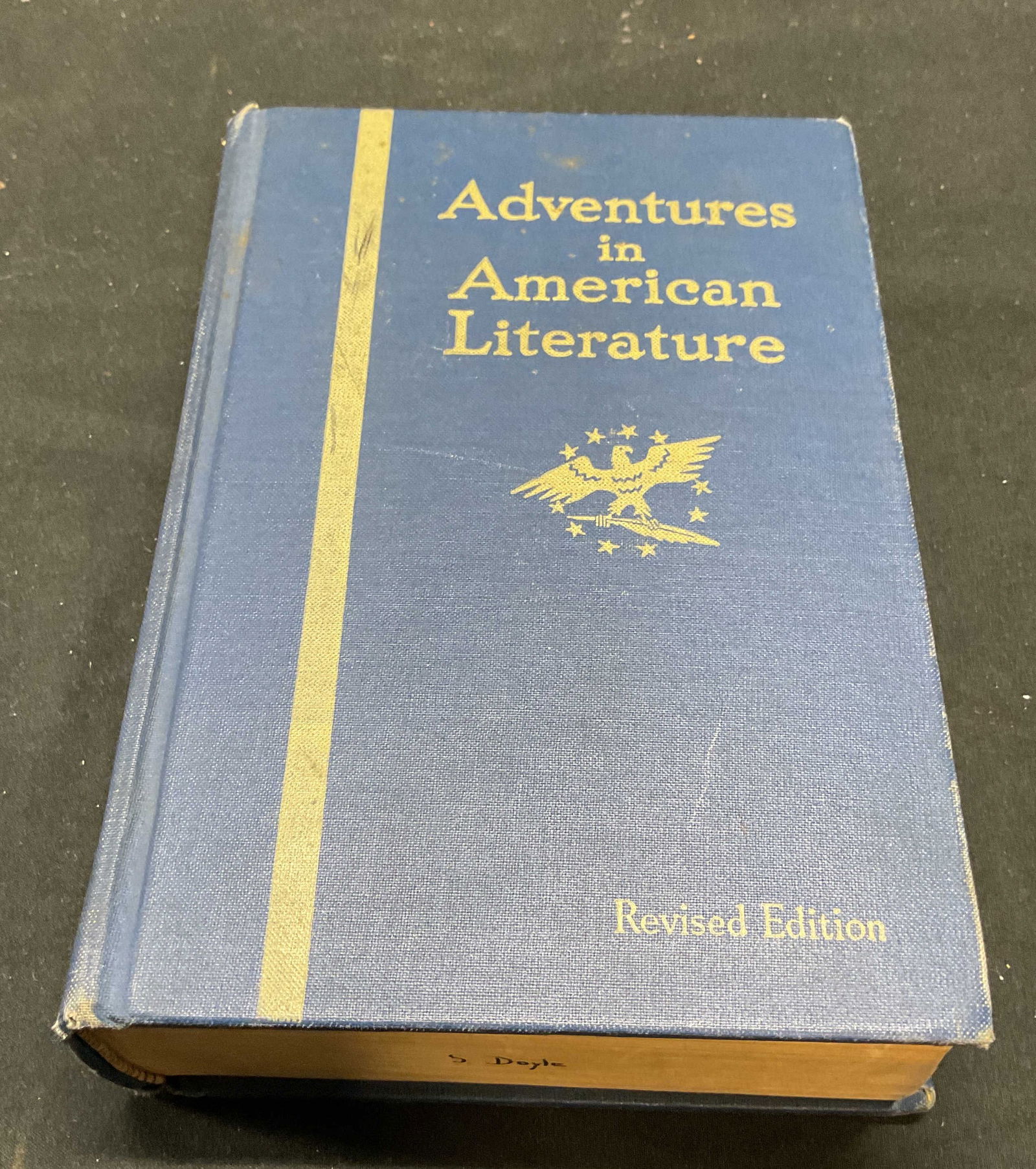 Adventures in American Lit 1939 Illustrated: Hardcover copy of Adventures in American Literature. Illustrated. Harcourt Brace & Co, 1939. Measures approx 8 x 5.5 inches. Some wear to cover, pages, and binding consistent with exposure. Adventures