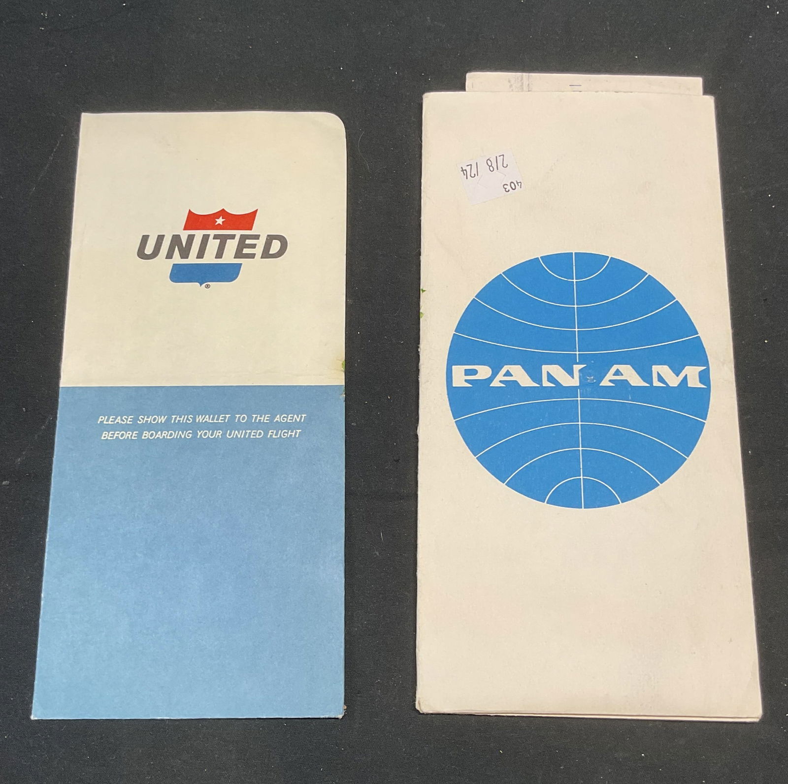 1960s Pan Am & United Airline Boarding Passes (1 of 6)