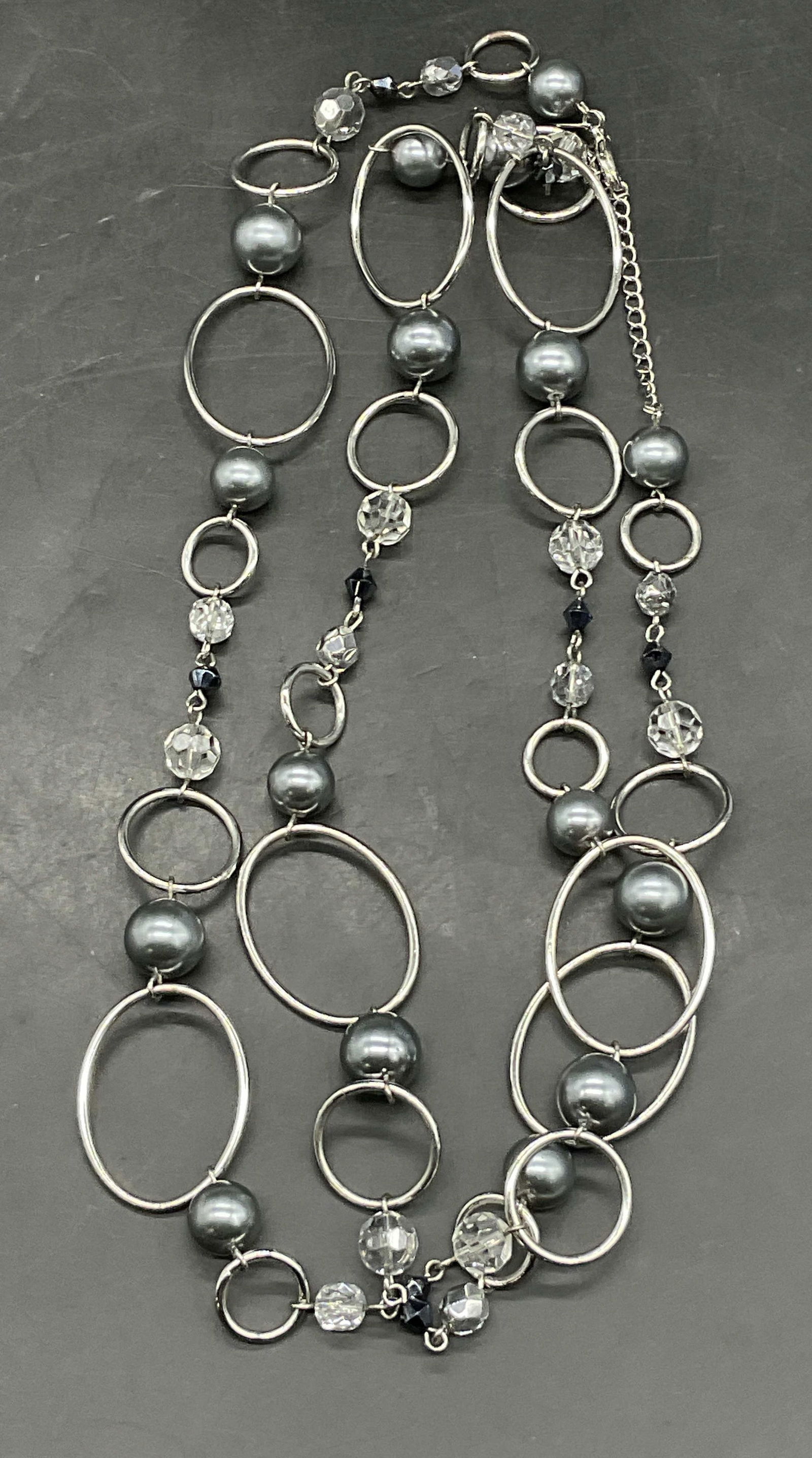 LIA SOPHIA Crystal Beaded Statement Necklace (1 of 8)