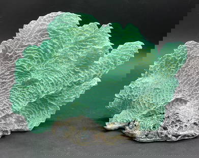 Sea Foam Green Faux Coral Tabletop Lamp: Sea Foam Green Faux Coral Tabletop Lamp. Crafted from resinous material. Measures approx. 6H x 8.75W in. Corded. Not tested for function. home decor, home accents, homewares, housewares, home