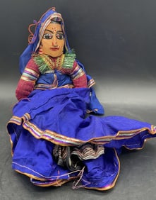 Vintage Handmade Indian Marionette Puppet Doll