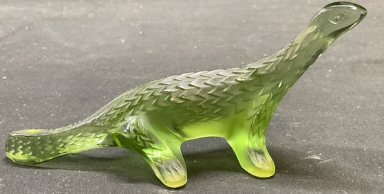 Lalique Crystal Komodo Dragon Figurine France