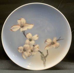 Royal Copenhagen Porcelain Floral Plate Denmark