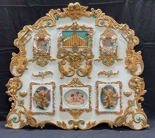 Signed E Haggerty Cherug Organ Carousel Panel