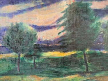 ALEXANDRA MERKER Signed Riverside Painting