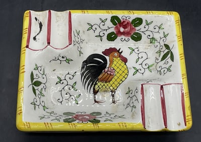 UCAGCO PY Vintage Ceramic Roosted Trinket Dish