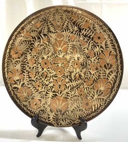 ERZINCANLILAR Vtg Turkish Copper Wall Hanging Plt