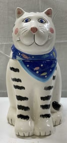 Coco Dowley Cat Ceramic Cookie Jar