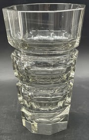 Vintage Art Deco Style Crystal Vase
