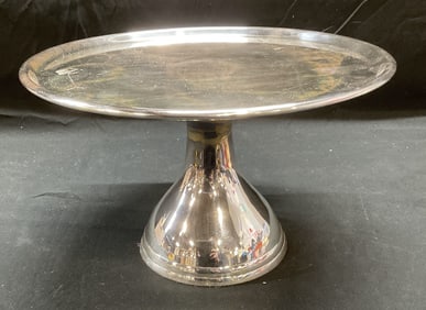 Pottery Barn Silver Tone Cake Stand