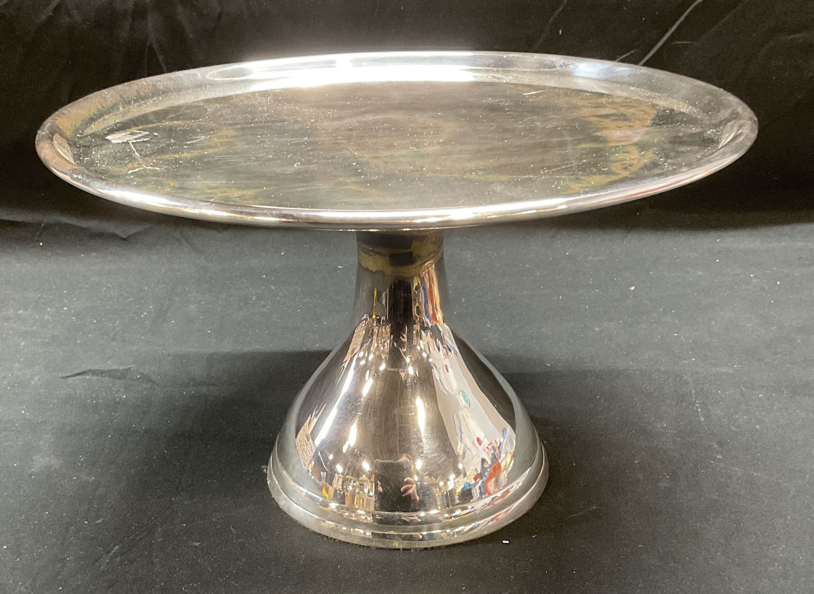 Pottery Barn Silver Tone Cake Stand (1 of 6)