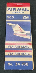 Vintage USPS Air Mail Label Book