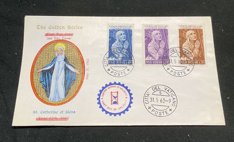 1963 Last Day Cover St Catherine of Siena