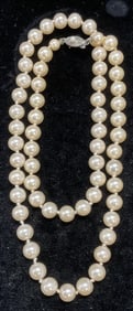 Vintage Heavy Costume Pearl Necklace