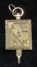 Vtg 10k Gold Filled University Pendant
