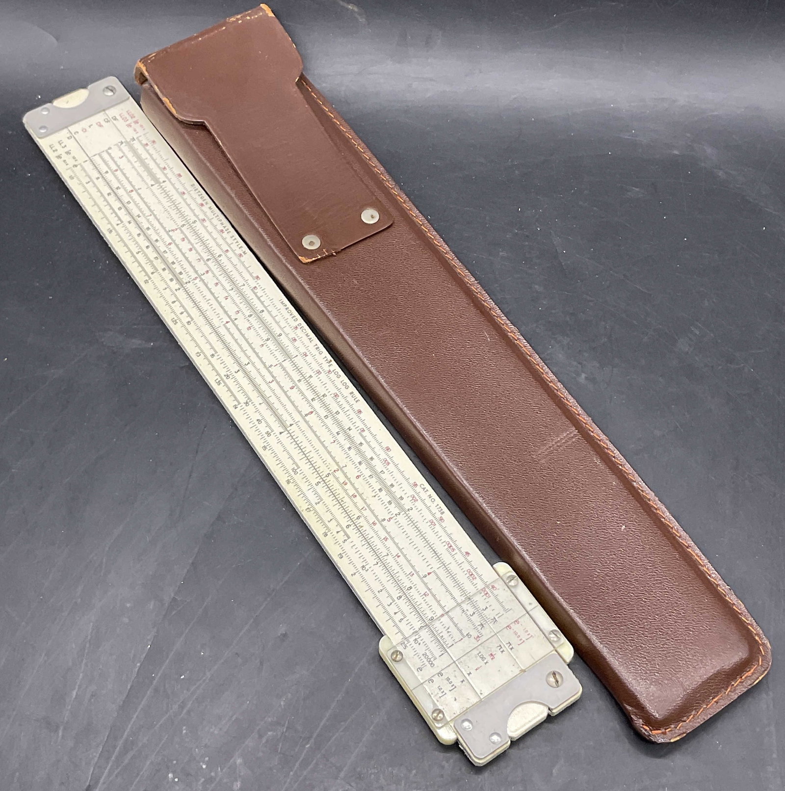 EUGENE DIETZGEN CO. Vintage Slide Ruler W/ Case (1 of 7)