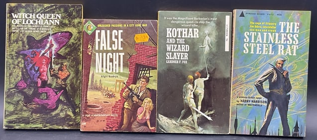 Lot 4 Vintage Science Fiction Fantasy Books, 1969+