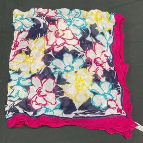 Symphony Multicolor Floral Print Scarf, Italy