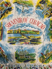 Vintage Curacao Souvenir Travel Scarf