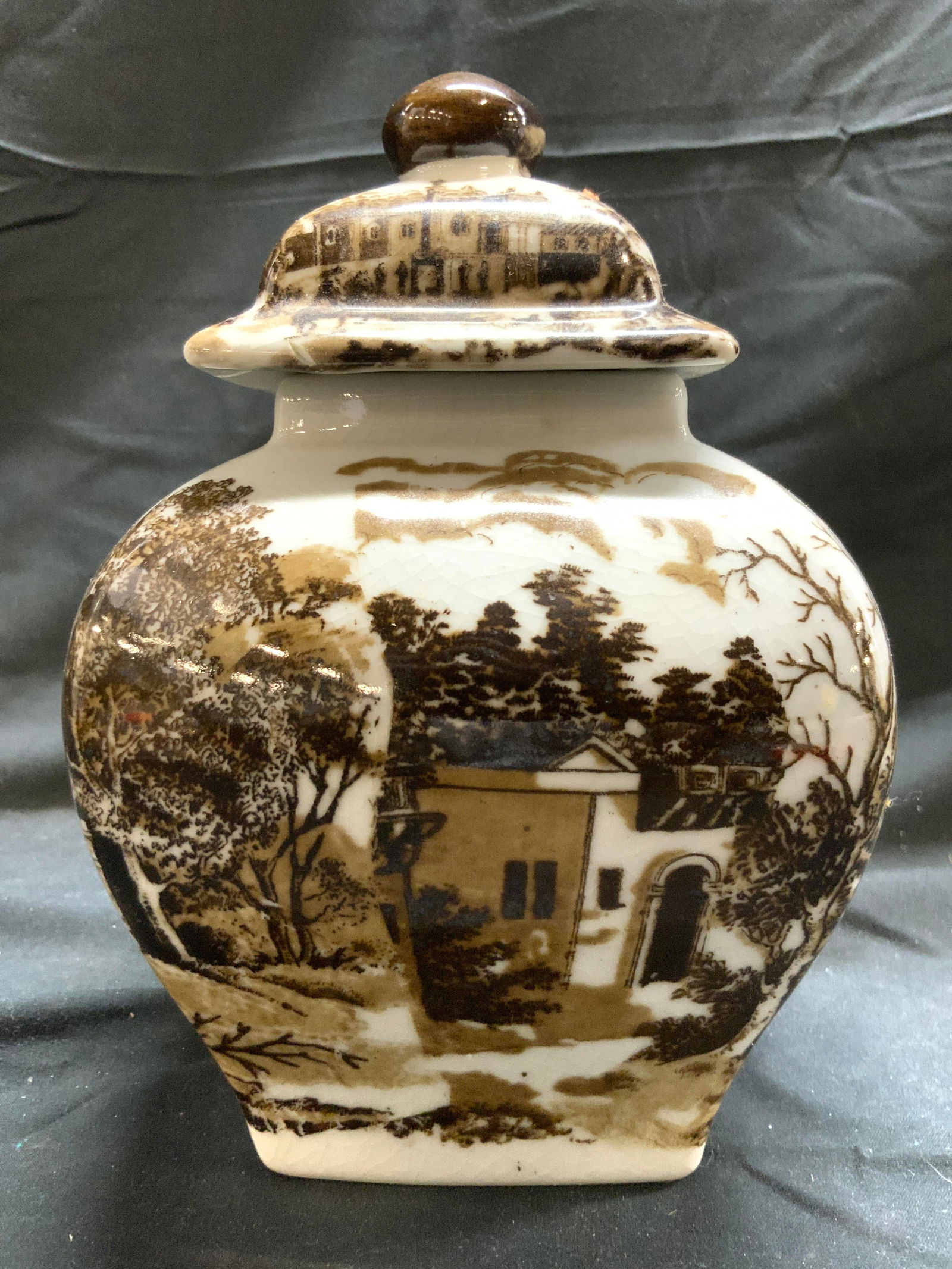 VICTORIA WARE IRONSTONE Vntg Lidded Vessel (1 of 8)