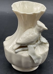 Trademarked Porcelain Bird Figural Vase