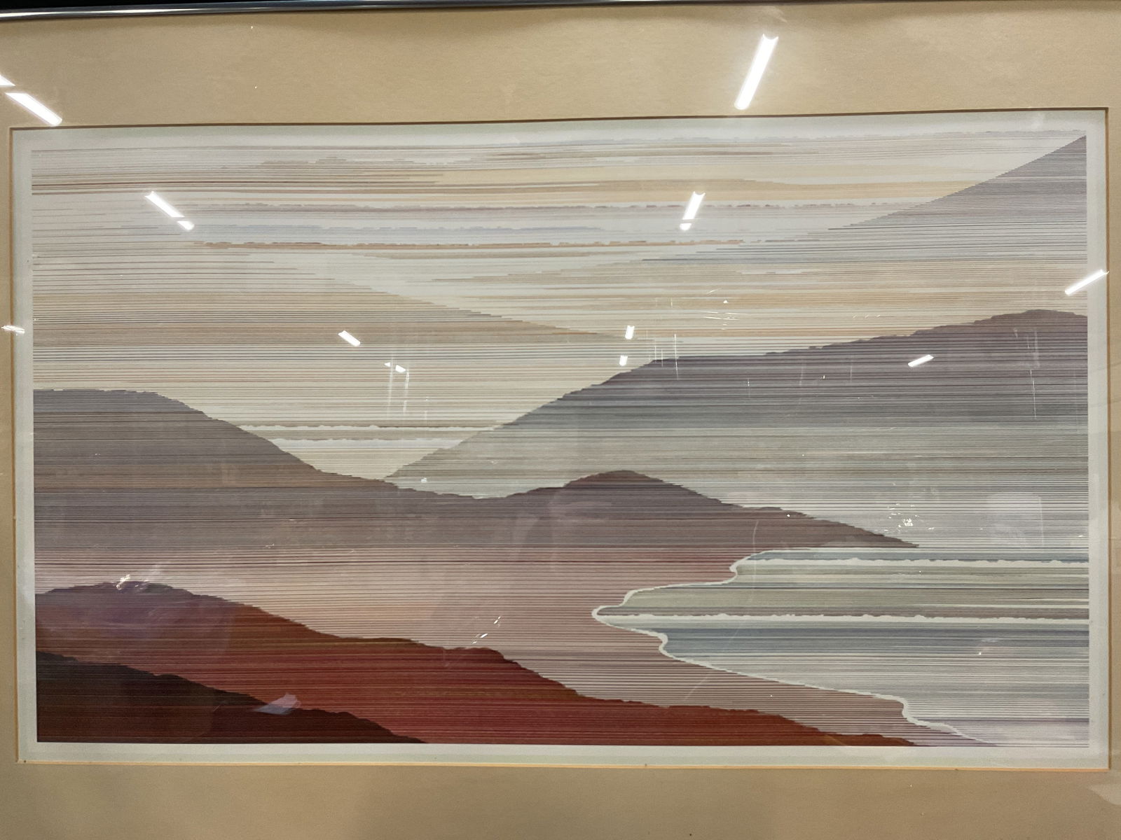 Framed Uzilevsky Oaksprings Linear Landscape Print (1 of 6)