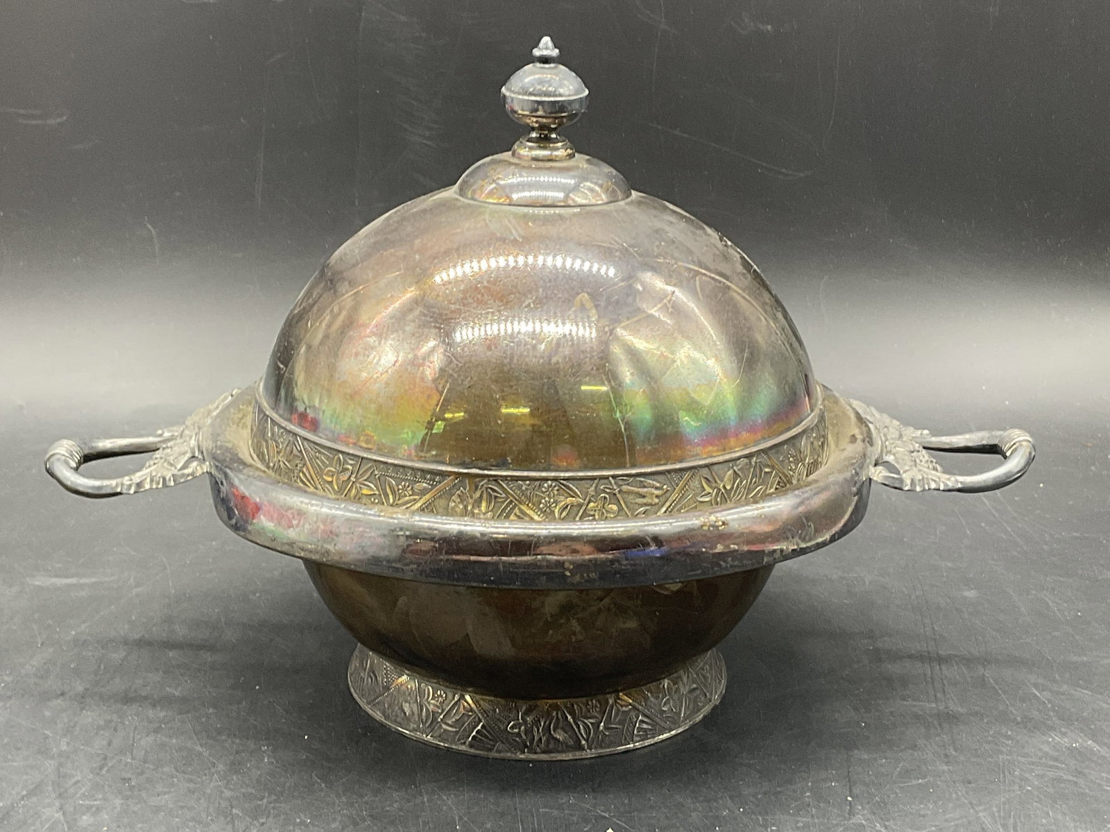 HARTFORD Vintage Silver Plated Lidded Butter Dish (1 of 11)