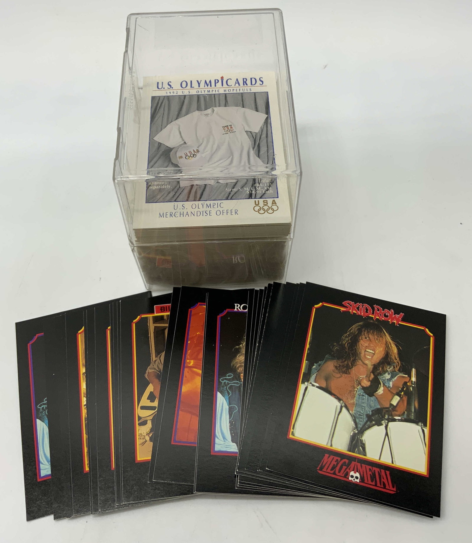 Lot 40+1990s U.S. Olympic & Skid Row Trading Cards (1 of 8)