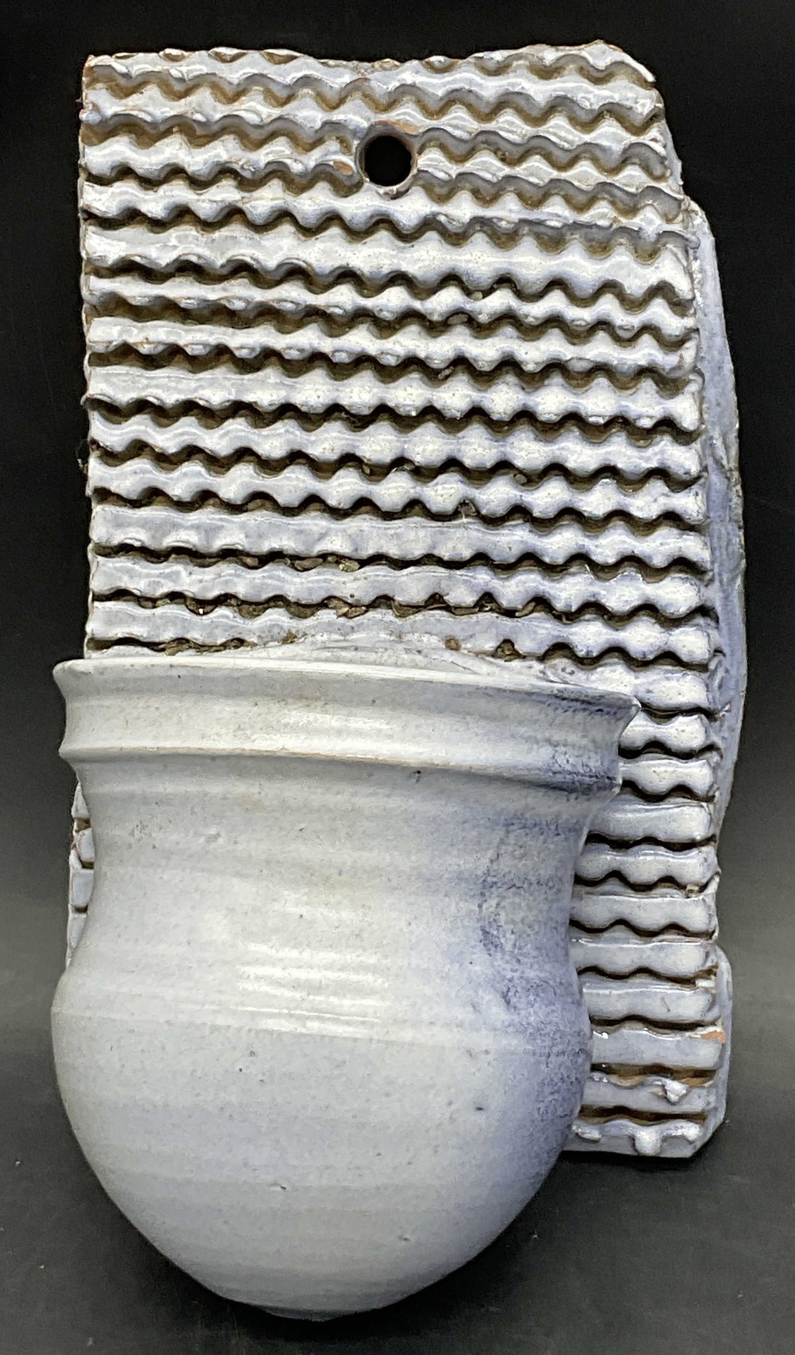 Artist Signed Handmade Pottery Wall Vase (1 of 6)