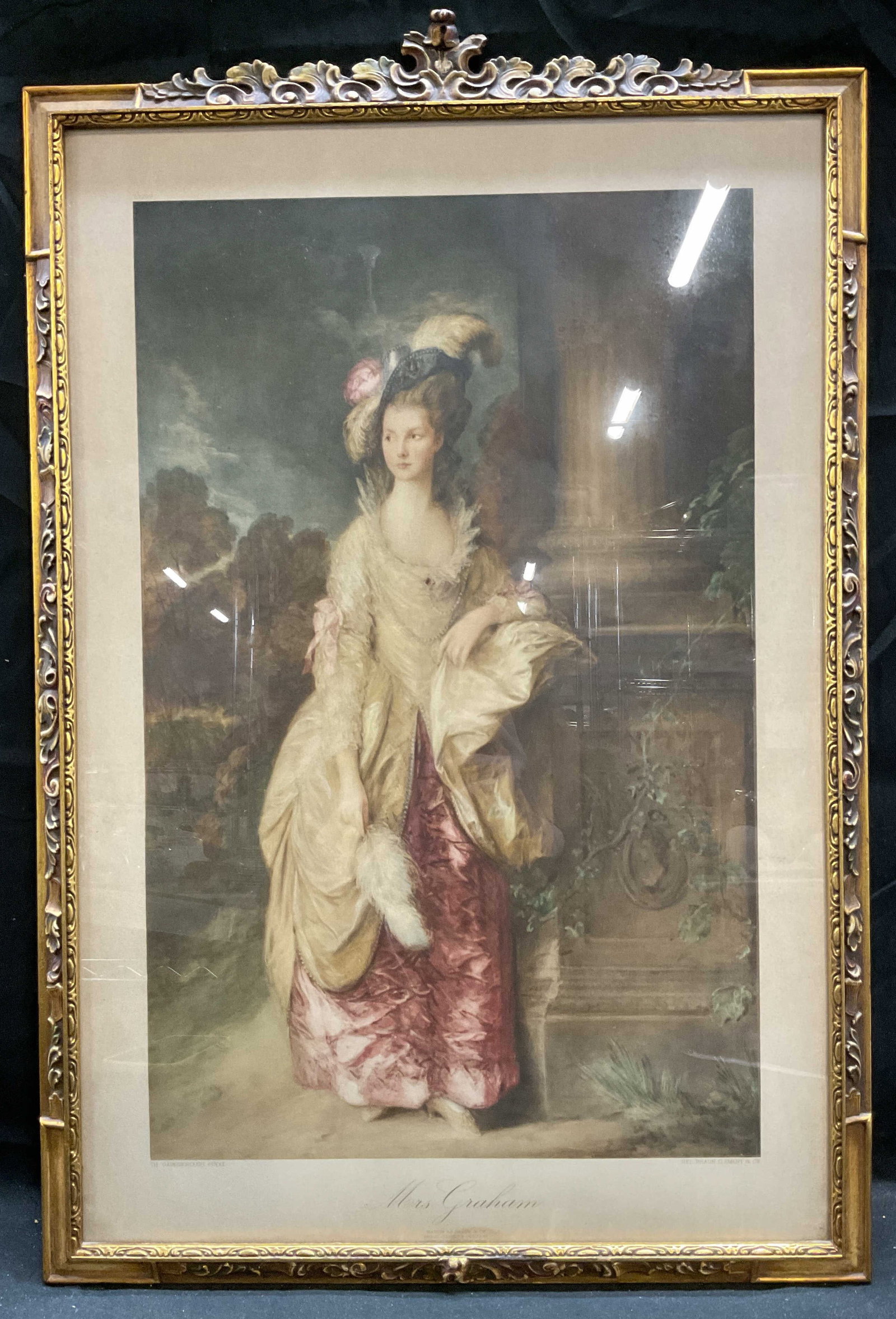 Antq Gainsborough Mrs Graham Heliograph (1 of 6)