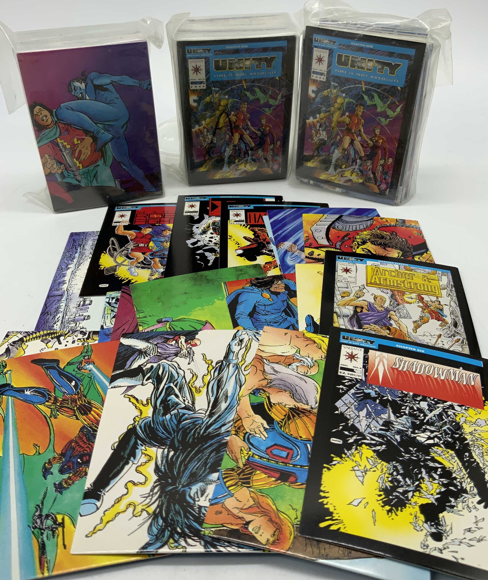 Lot 30+ 1992 Valiant Comics Unity Trading Cards (1 of 9)
