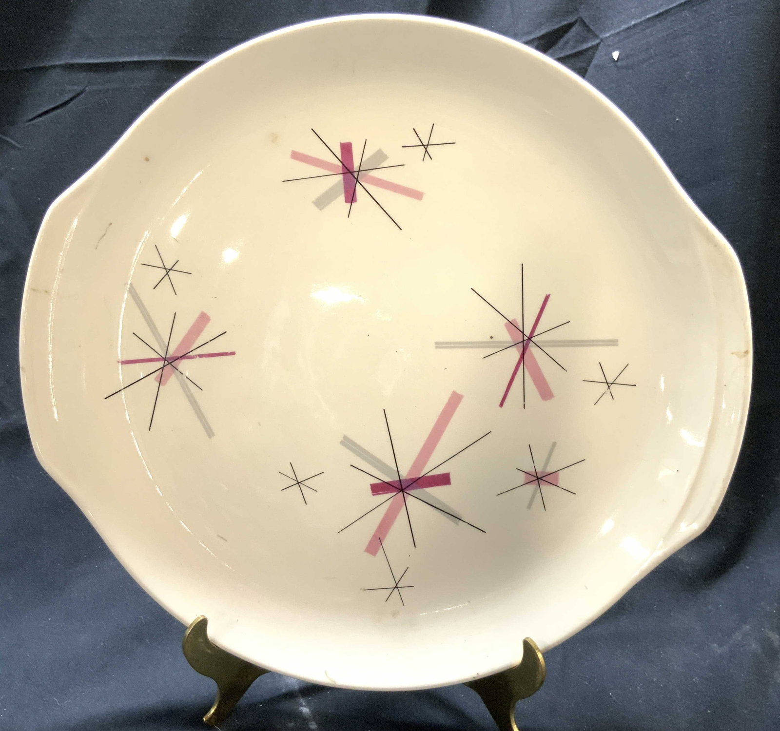 SALEM Porcelain Serving Dish W Star Detail (1 of 6)
