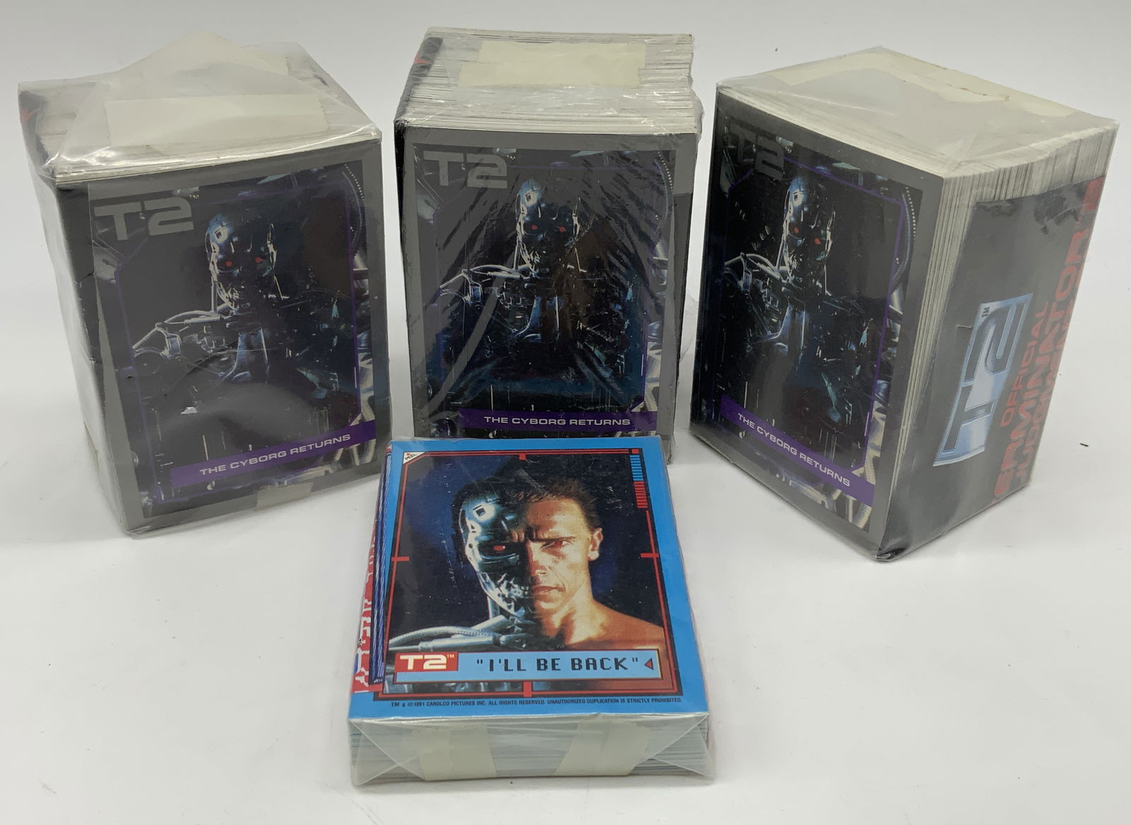Lot 70+ 1991 Terminator 2 Illustr. Trading Cards (1 of 8)