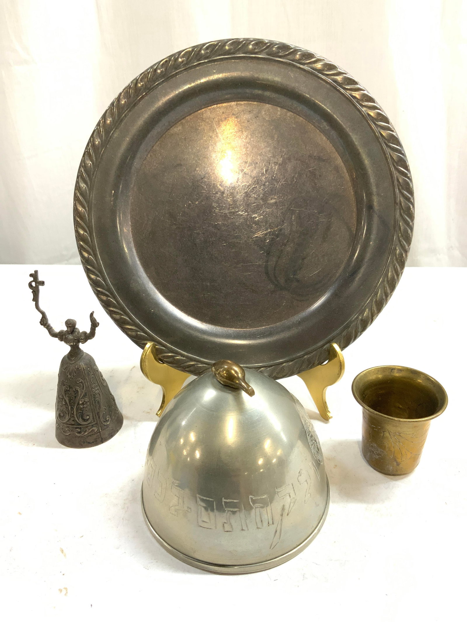 4 Vtg Tabletop Silv Pl & Other Metals Germany+ (1 of 6)