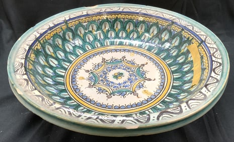Vintage Hand Crafted Moroccan Ceramic Bowl