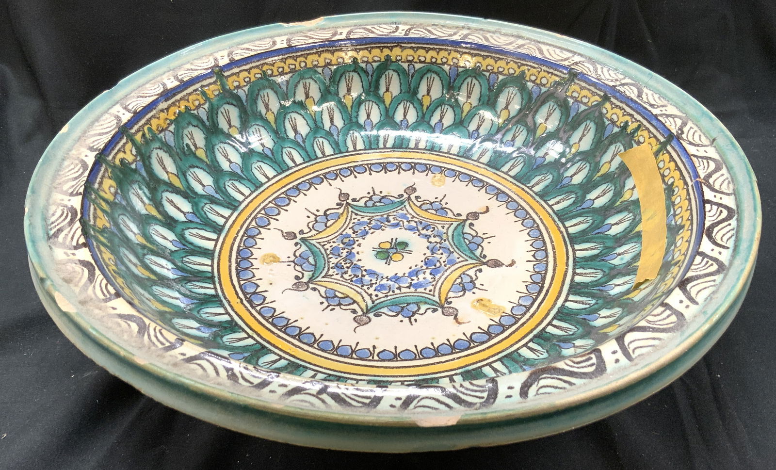 Vintage Hand Crafted Moroccan Ceramic Bowl (1 of 9)