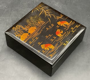 TAYSON CO LTD Vintage Lacquerware Box, Lid Vietnam