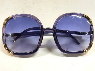 JOAN BOYCE Sunglasses W Gold Foil Hard Shell Case