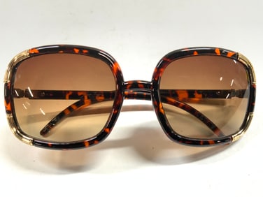 JOAN BOYCE Sunglasses W Gold Foil Hard Shell Case