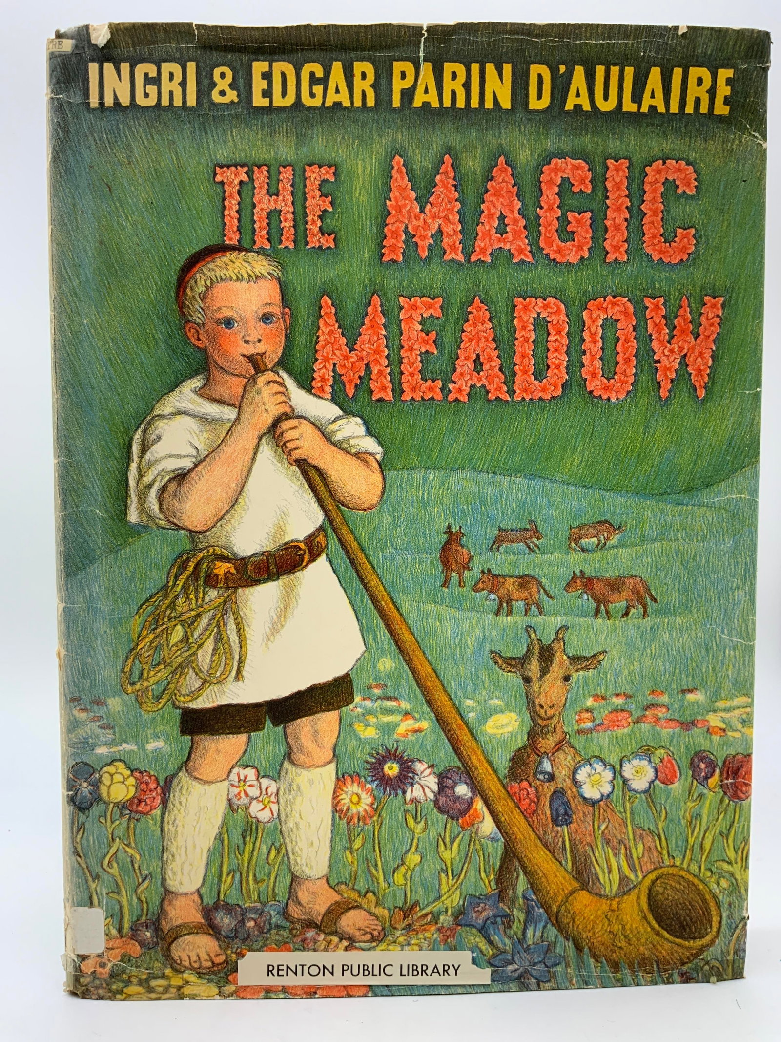 Magic Meadow Illustr 1958 Book Parin D Aulaire: The Magic Meadow Illustrated 1958 Book INGRI+ The Magic Meadow. Written & Illustrated by Ingri & Edgar Parin d Aulaire. Published in 1958. DOUBLEDAY & COMPANY INC. FIRST EDITION. Vintage hardcover boo