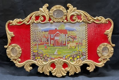 Ellie Haggerty Pastoral Scene Carousel Panel