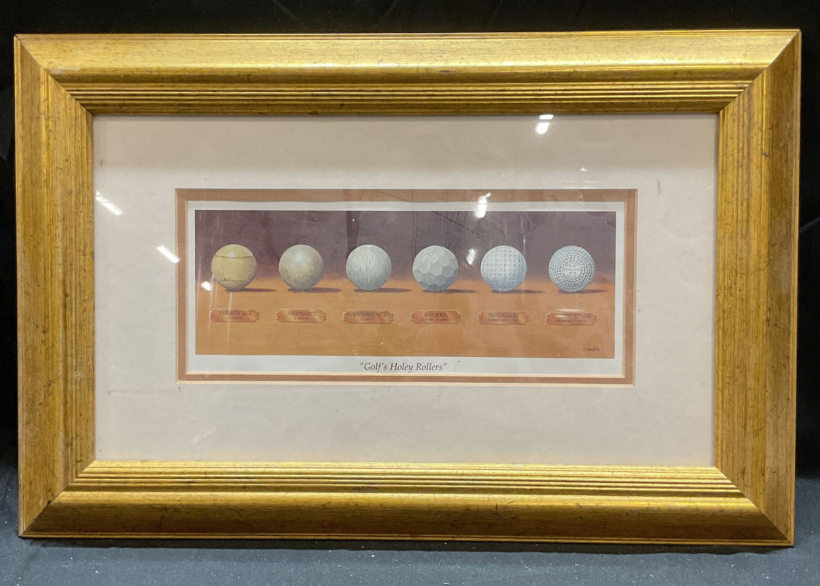 Framed Golfs Holy Roller Lithograph Print (1 of 6)