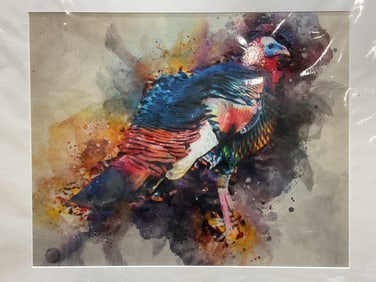 Turkey Watercolor Fine Art Print 28in