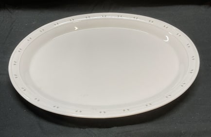 The Cellar White Ceramic Oval Platter