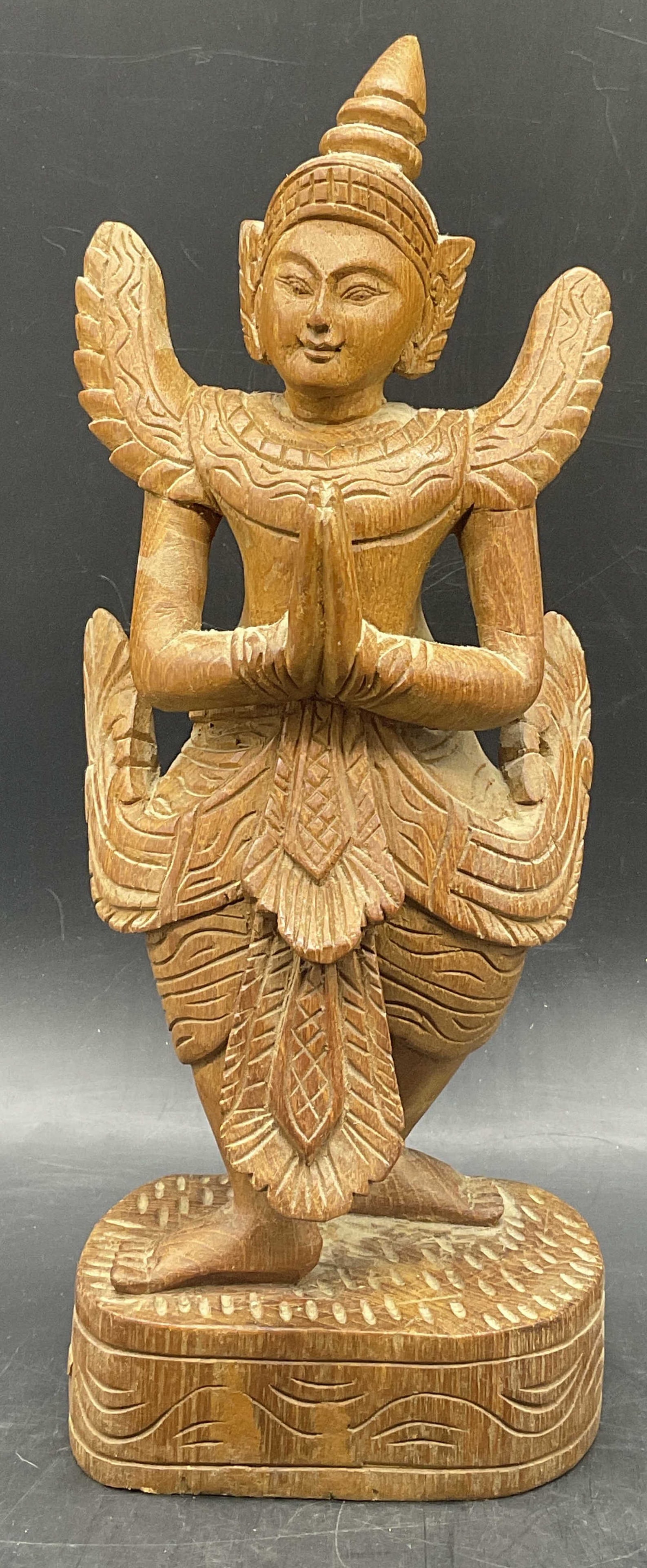 Vintage Hand Carved Wooden Asian Temple Figural (1 of 7)