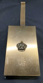 Vtg Cigarette Lipstick Holder Case Rhinestone Crwn